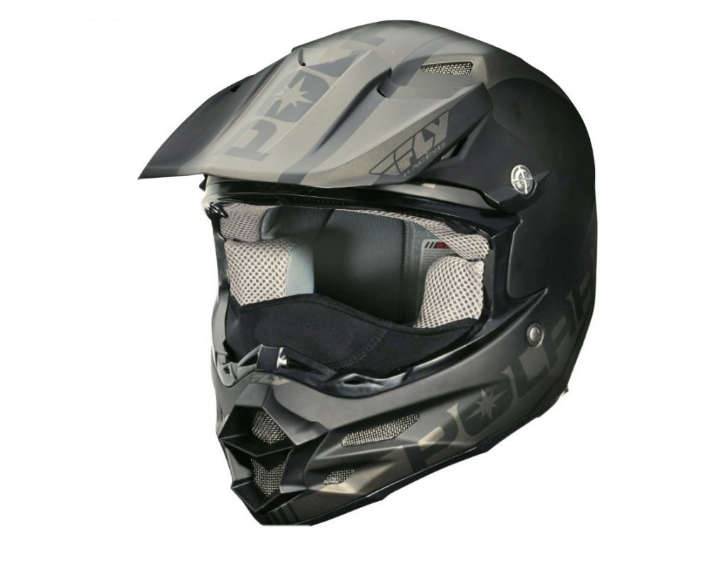 FLY F2 Snowmobile Helmet - BlackGrey by Polaris1